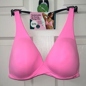 Kindly Yours NEW comfort stretch women’s pink bra size XL